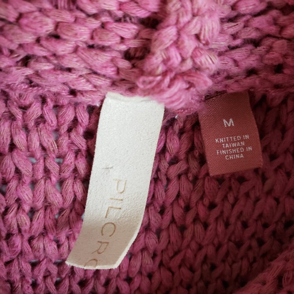 Anthropologie Dusty Pink Sleeveless Textured Mock-Neck Top - Picture 4 of 13